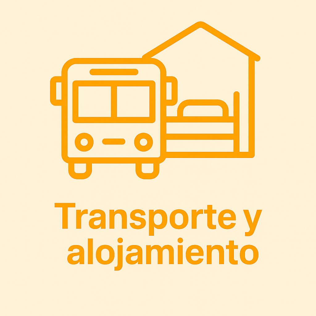 Transporte y alojamiento