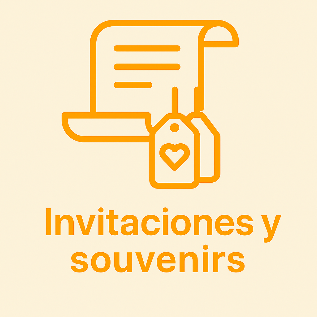 Invitaciones y souvenirs